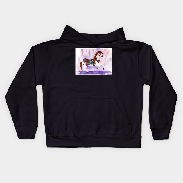 Carousel Dreams Kids Hoodie by MMcBuck